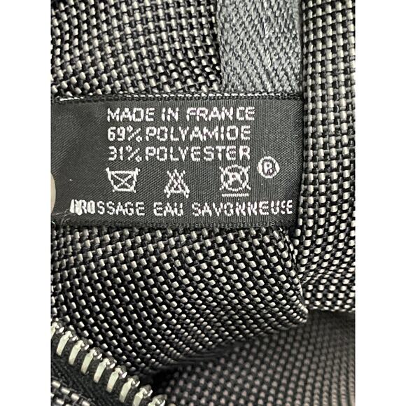 Hermès Herline Tote GM Gray Canvas Bag with Dual Zipper Pulls & Lock Option - Picture 7 of 16